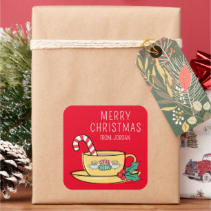 Central Perk Holiday Mug   Christmas Gift Tag