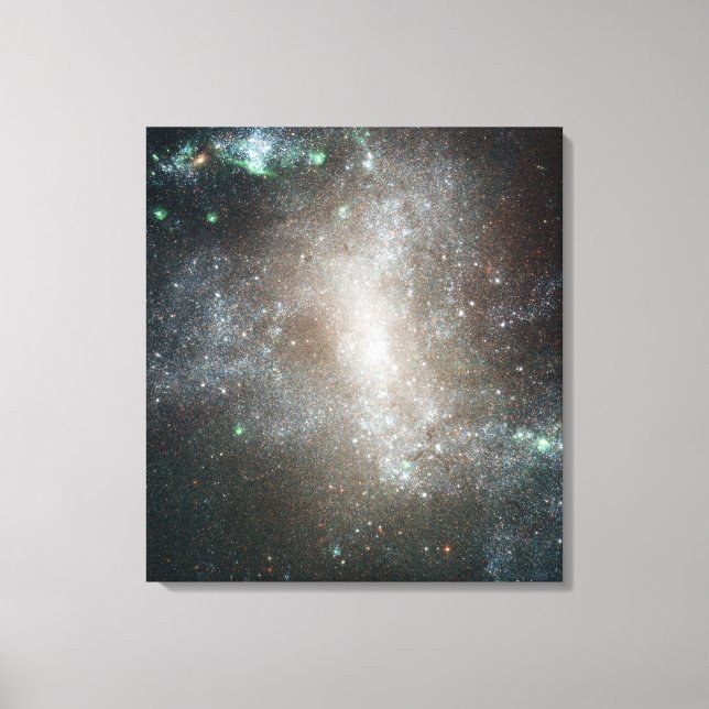 Central region of the barred spiral galaxy canvas print (Front)