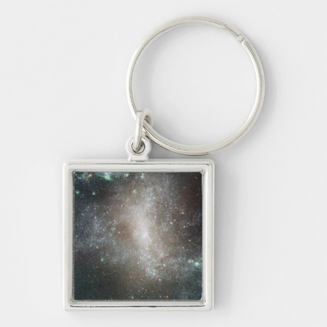 Central region of the barred spiral galaxy keychain (Front)