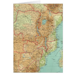 Central & Southern Africa with shipping routes