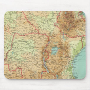 Central & Southern Africa with shipping routes Mouse Pad