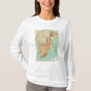 Central & Southern Africa with shipping routes T-Shirt