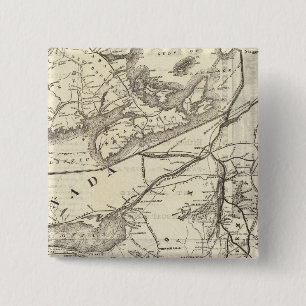 Central Vermont Railroad excursion routes 2 Inch Square Button