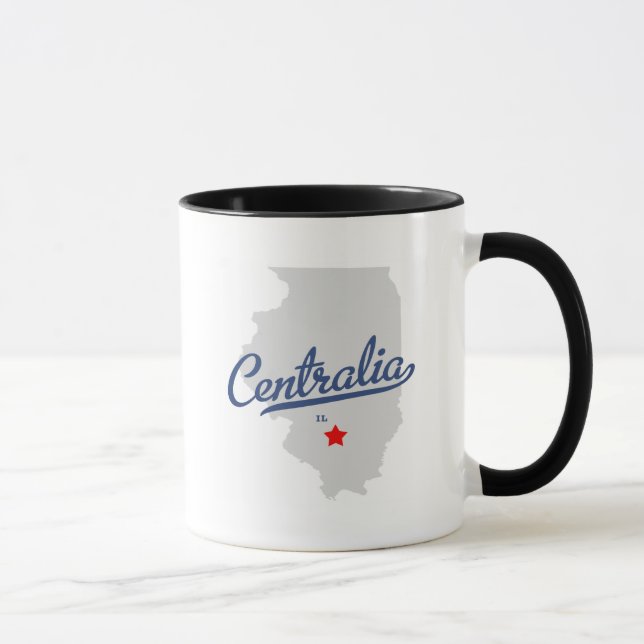 Centralia Illinois IL Shirt Mug (Right)