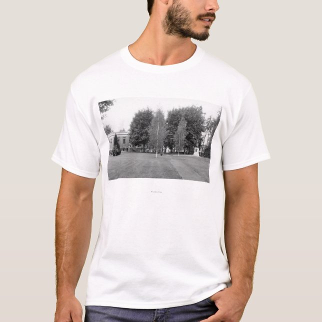 Centralia, WA Town View of City Park Photograph T-Shirt (Front)