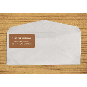 Centre Aligned Plain Texts Business Brown Shipping