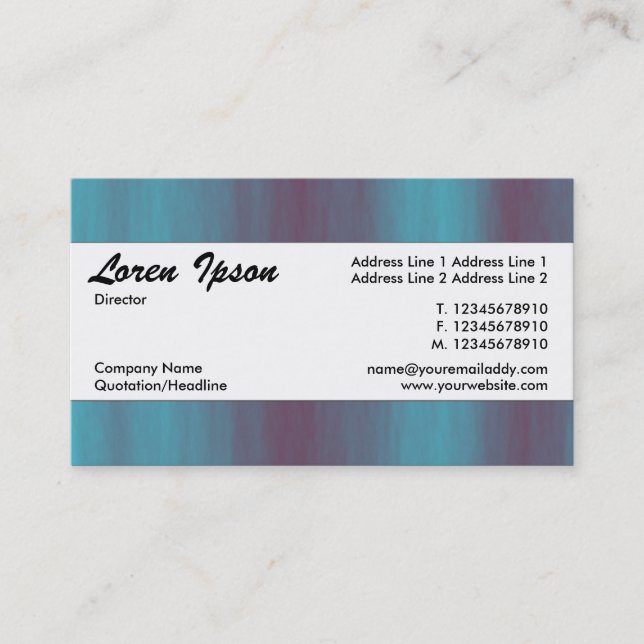 Centre Band 092 Business Card (Front)