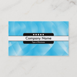 Centre Band 5 Spots - Blue Curves Business Card