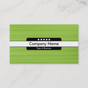 Centre Band 5 Spots - Brushed Green Texture Business Card