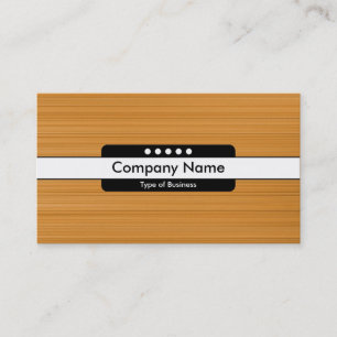 Centre Band 5 Spots - Brushed Ochre Tan Texture Business Card