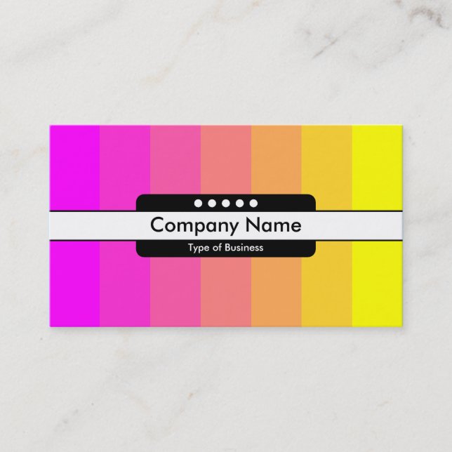 Centre Band 5 Spots - Colour Transition Business Card (Front)