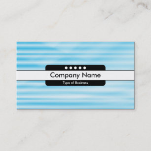 Centre Band 5 Spots - Corrugated Blue Business Card