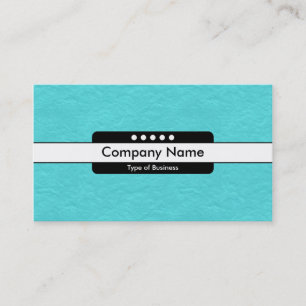 Centre Band 5 Spots - Cyan Paper Texture Business Card