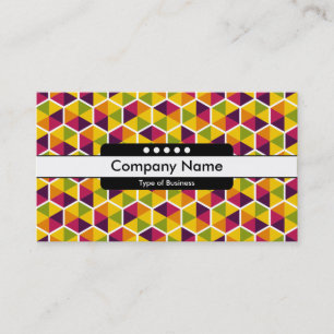 Centre Band 5 Spots - Hexagon Pattern 01 Business Card