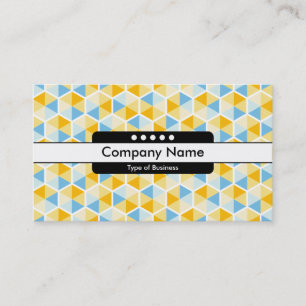 Centre Band 5 Spots - Hexagon Pattern 03 Business Card