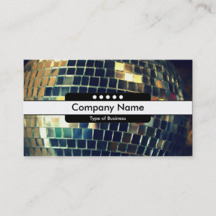 Centre Band 5 Spots - Mirror Ball Business Card
