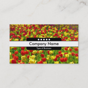 Centre Band 5 Spots - Sea of Tulips Business Card