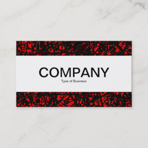 Centre Band - Abstract Lines - Red Business Card