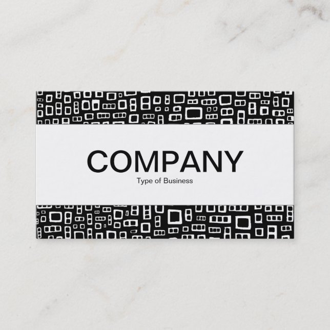 Centre Band  - Abstract Rectangles Business Card (Front)