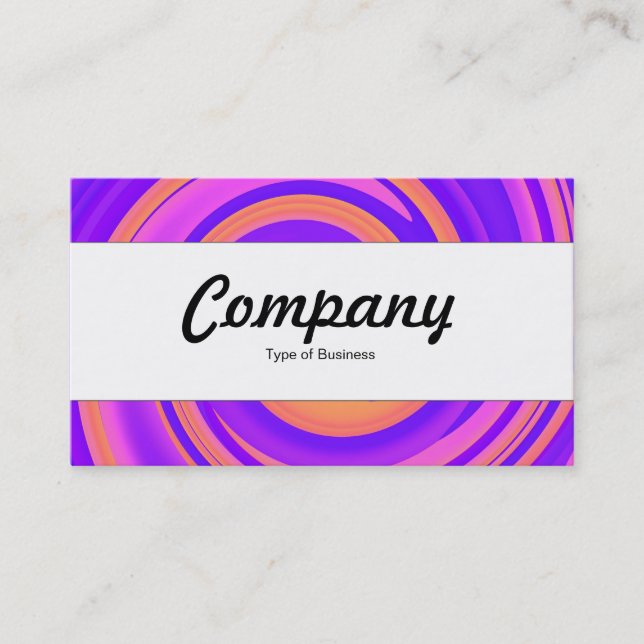 Centre Band  - Abstract Swirl 250816 - 01c Business Card (Front)
