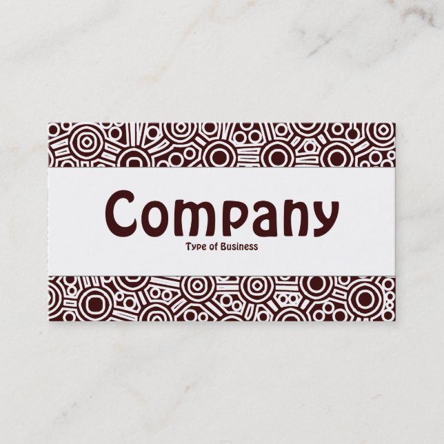 Centre Band - Alien Circuits II - Dark Brown Business Card (Front)
