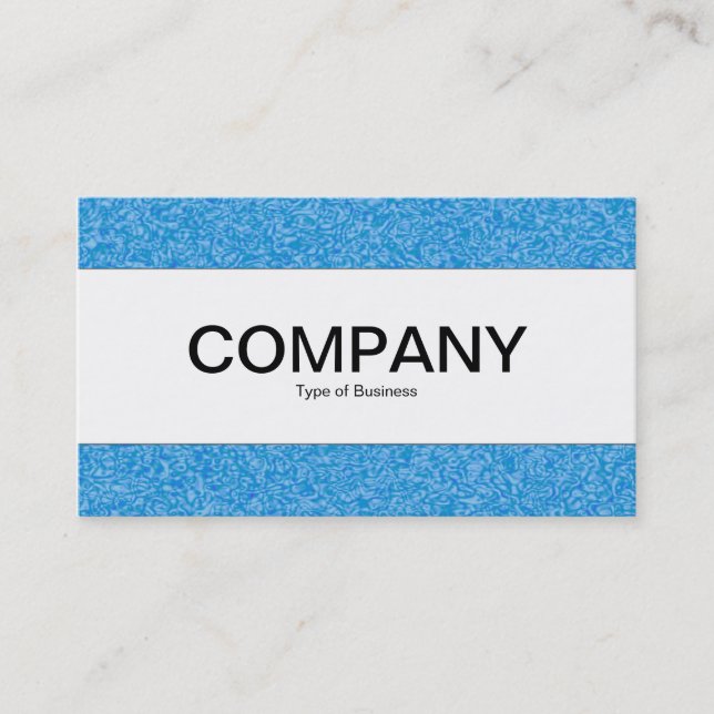Centre Band  - Blue Plasma Tex Business Card (Front)