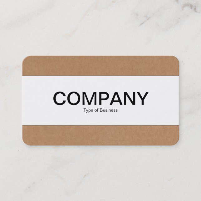 Centre Band - Cardboard Business Card (Front)