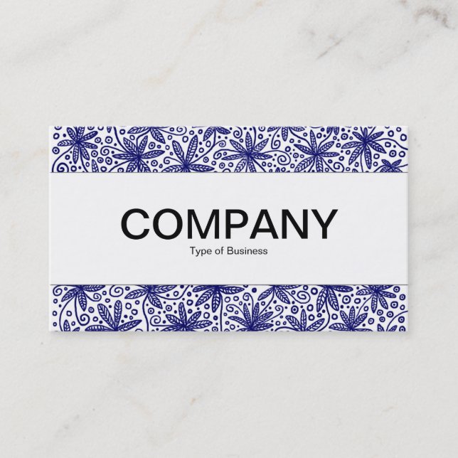 Centre Band  - China Pattern Business Card (Front)