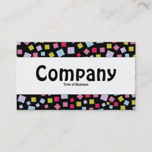 Centre Band - Colour Cascade - Black Business Card