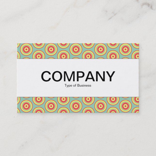 Centre Band  - Colourful Circles Business Card (Front)
