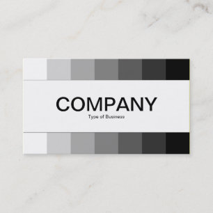 Centre Band - Colours, White to Black Business Card