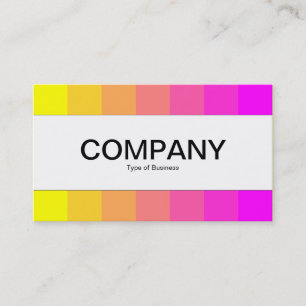 Centre Band - Colours,Yellow to Magenta Business Card
