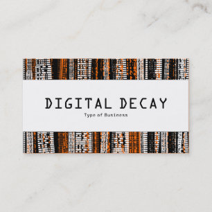 Centre Band - Digital Decay - Orange Business Card