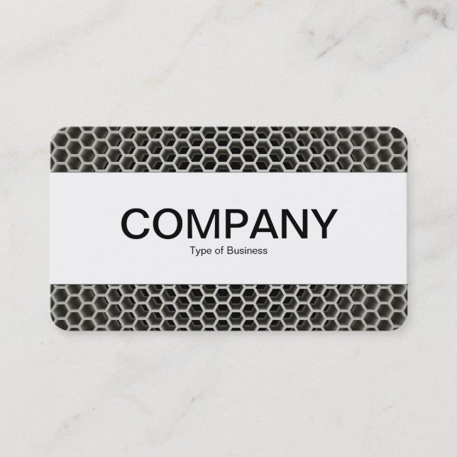 Centre Band (edged) - Honeycomb Warm Business Card (Front)