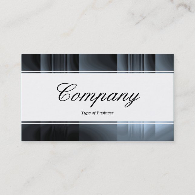 Centre Band (edged) - Script - Colour Tex Business Card (Front)
