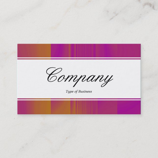 Centre Band (edged) - Script - Colour Tex Business Card (Front)