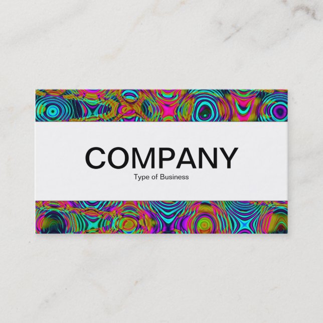 Centre Band  - Fractal Abstract 191111a Business Card (Front)