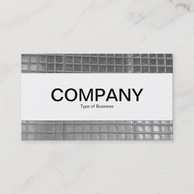 Centre Band  - Glass Wall 01 - Black and White Business Card (Front)