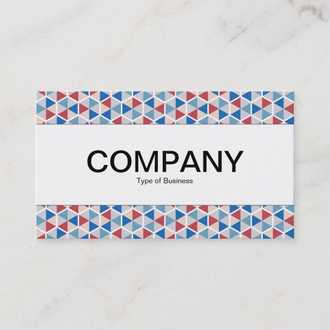 Centre Band  - Hexagon Pattern 05 Business Card (Front)