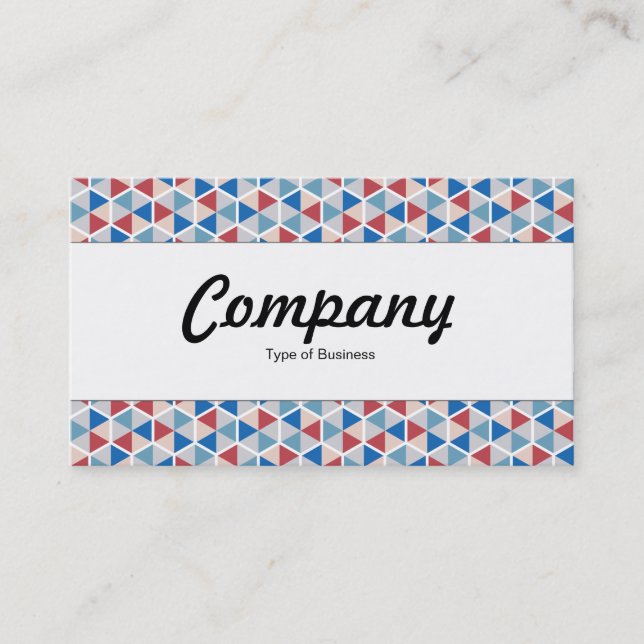 Centre Band  - Hexagon Pattern 05 Business Card (Front)
