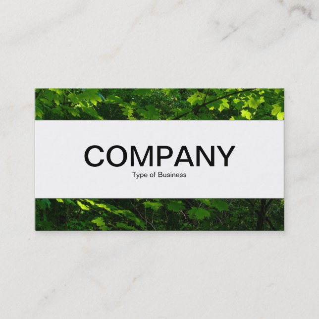 Centre Band  - Leaves of Spring Business Card (Front)