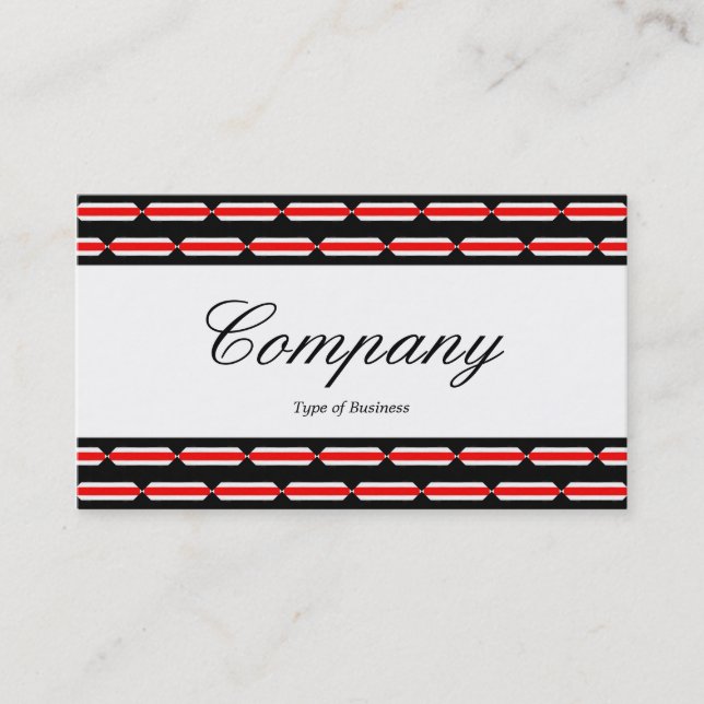 Centre Band - Script - Terrazzo Pattern Business Card (Front)