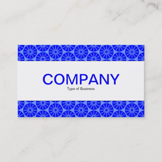 Centre Band - Star Wheel - Shades of Blue Business Card (Front)