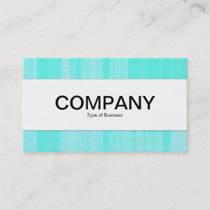 Centre Band - Turquoise Painted Canvas Business Card