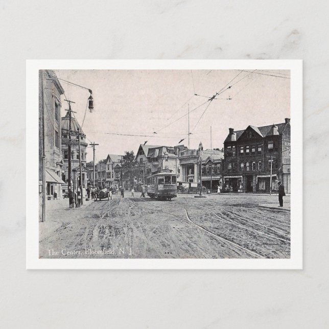 Centre, Bloomfield, New Jersey, Vintage Postcard (Front)