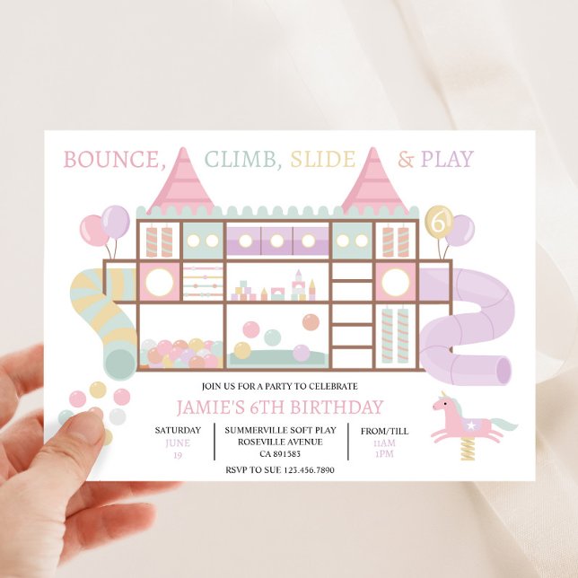 Centre de jeu intérieur Invitation de fête d'anniv (Créateur téléchargé)