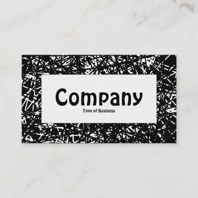 Centre Label - Abstract Lines Business Card (Front)