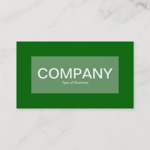 Centre Label - Army Green with Green 006600 Business Card