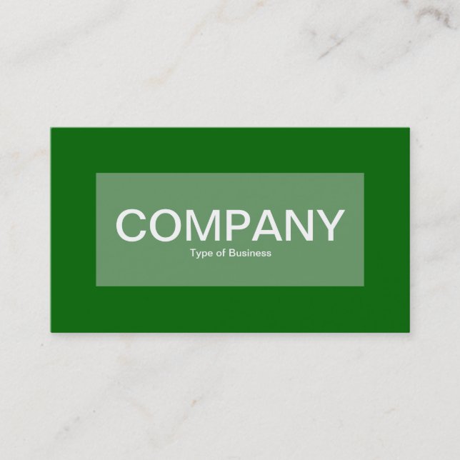 Centre Label - Army Green with Green 006600 Business Card (Front)