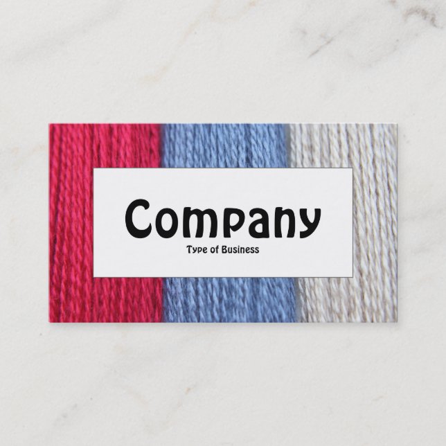 Centre Label - Darning Thread Business Card (Front)